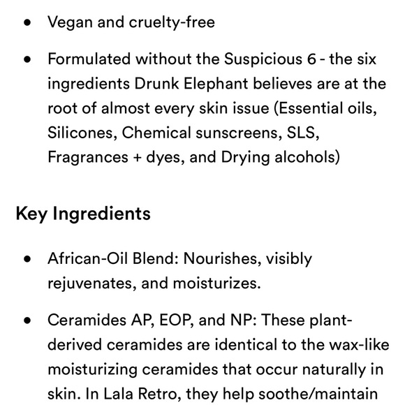 $43❤️‍🔥 Drunk Elephant Lala Retro Whipped Cream Face Moisturizer 🐘 NEW IN BOX - Picture 9 of 10